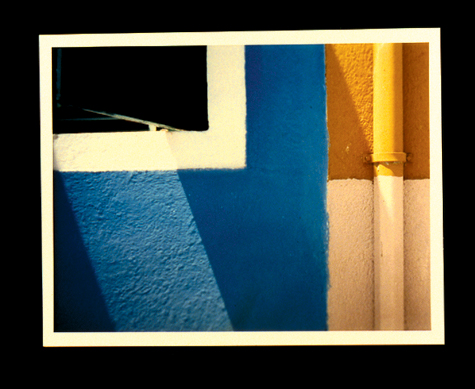 c-print color photo close-up of outside of houses in burano italy