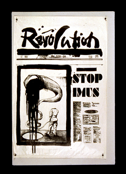 large lithographic poster - revolution