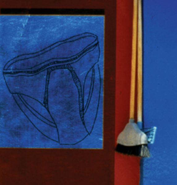 pigment ink print on archival paper of color fields and underwear