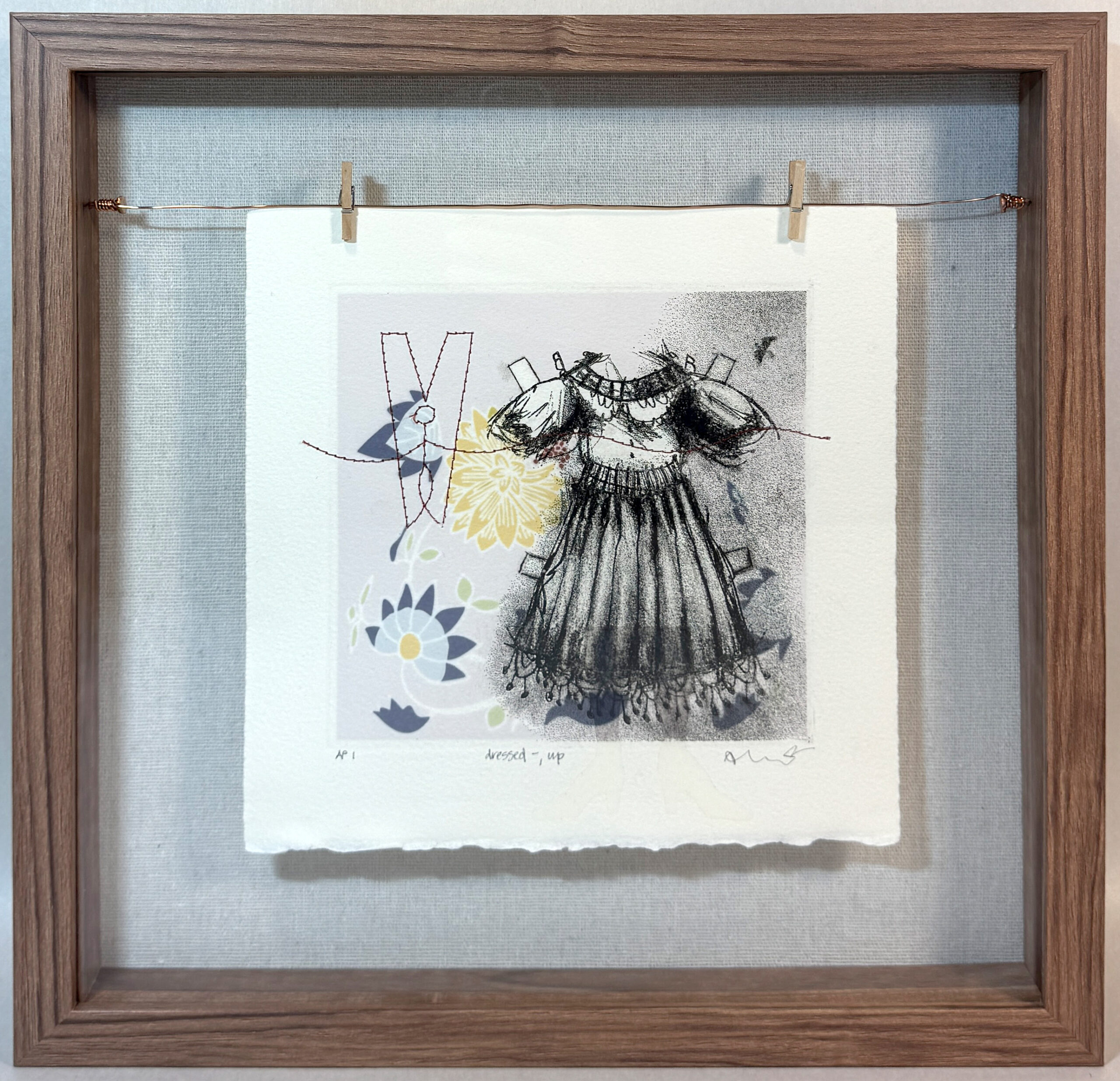 dressed -, up artwork framed